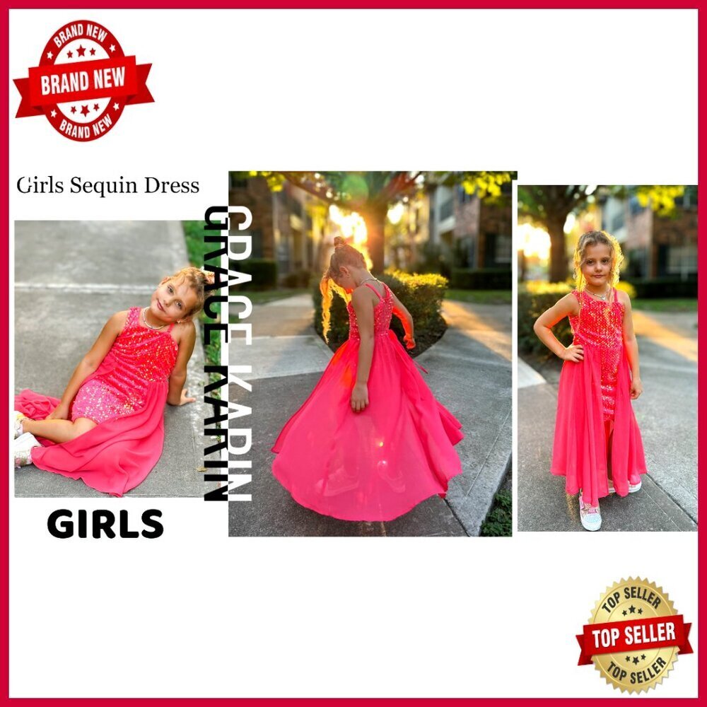 Sequin One Shoulder Formal Dress Elegant Pageant Prom Party Special Occasion - Picture 7 of 7